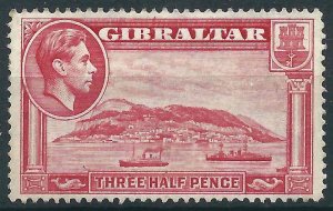 Gibraltar 109 SG 123 MLHF/VF 1938 SCV $20.00