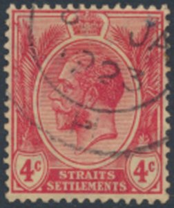 Straits Settlements    SC# 154   Used   wmk crown CA  see details & scans