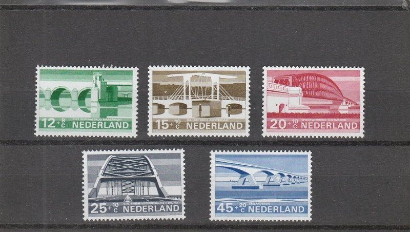 Netherlands  Scott#  B434-B438  MNH  (1968 Bridges)