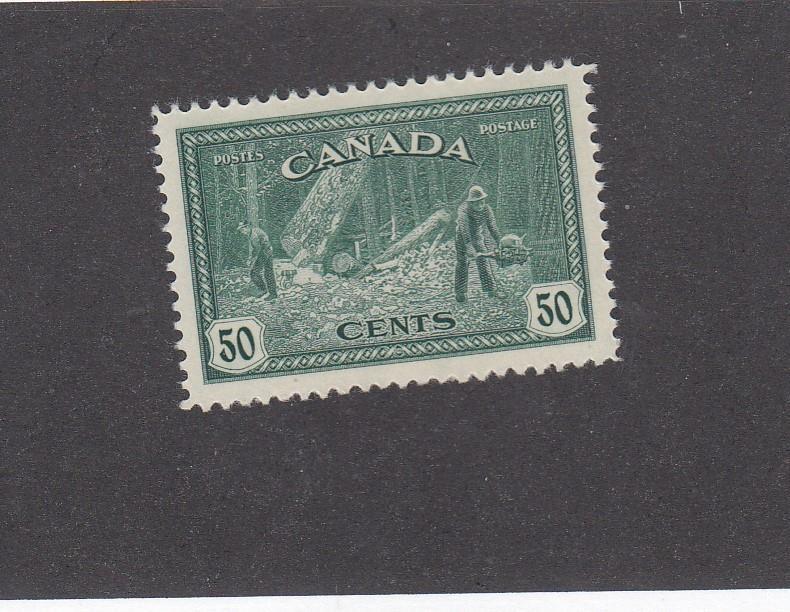 CANADA LOT KK8 # 272 VF-MLH LUMBERING B.C. CAT VALUE $25+