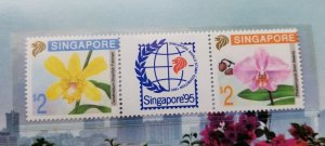 Singapore Orchids II 1992 1995 Flower Flora Plant (p. pack) MNH '95 Expo *c scan