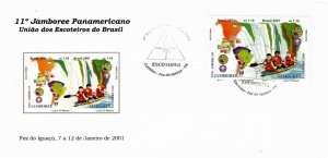 Brazil 2001 Sc 2780a-b FDC