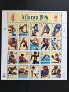 1996 sheet Atlanta Olympic Games Sc #3068