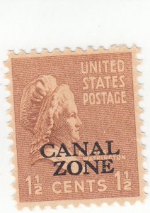 Canal Zone, Scott # 119 - 1 1/2 cent Bister Brown - Mint Hinged 