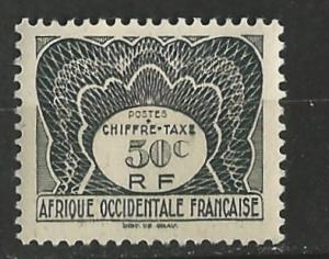French West Afr # J3  Postage Due - 50c  (1) Unused VF