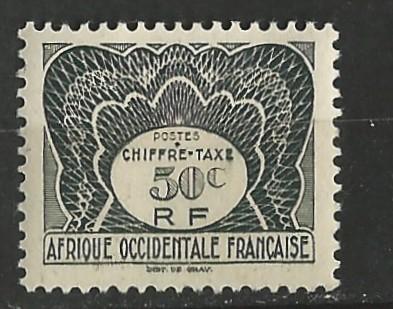 French West Afr # J3  Postage Due - 50c  (1) Unused VF
