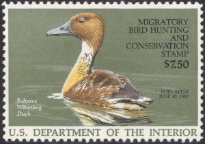 RW53, Fulvous Whistling Federal Duck Stamp VF OG NH - Stuart Katz