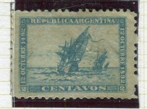 ARGENTINA; 1892 early America Discovery issue Mint hinged Shade of 5c. value