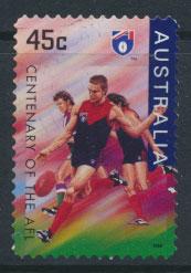 Australia SG 1614  Used  Self Adhesive - Australian Rules