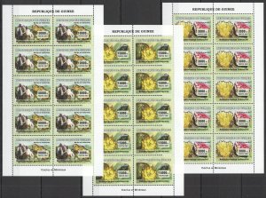 A1025 2007 Guinea Cactuses & Minerals Flowers Flora ! 10Set Mnh