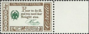 # 1140 MINT NEVER HINGED ( MNH ) BENJAMIN FRANKLIN QUOTATION    