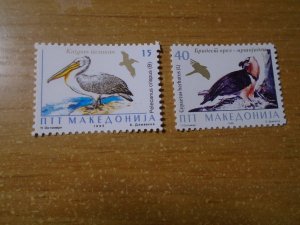 Macadonia  #  59-60    MNH    Birds