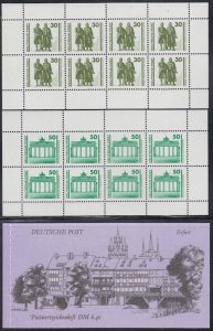 GERMANY (DDR) Sc #2833-4.2 BOOKLET w 2 PANES of 8 STAMP EACH