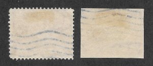 Doyle's_Stamps: Used 1909  2c Sewards, Scott #370 & #371