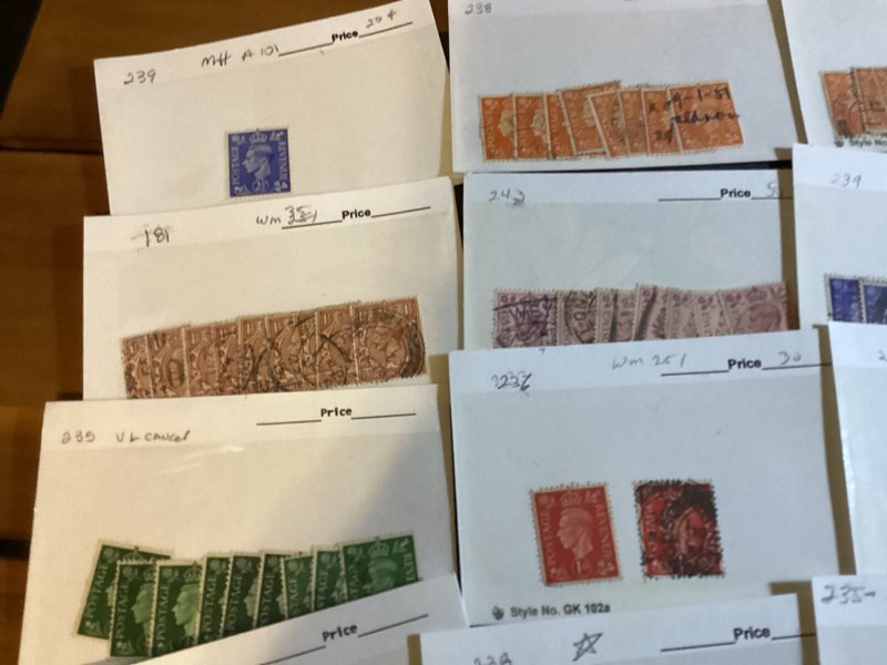 ICOLLECTZONE Massive Great Britain High CV Dealer Card Lot as received (A500-3)