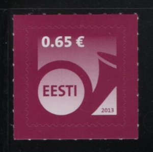 Estonia 2013 MNH Sc 721 65c Posthorn, red violet