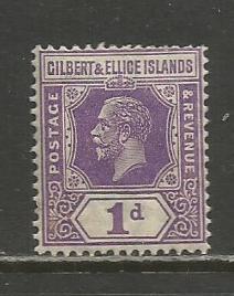 Gilbert & Ellice Isl.   #28  MLH  (1927)  c.v. $5.00