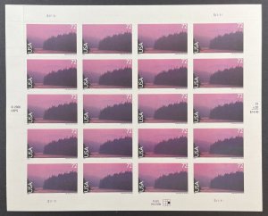 Scott C144 13 MILE WOODS, NH  Pane of 20 US Airmail 72¢ Stamps MNH 2007