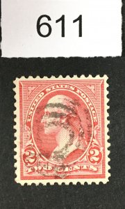 MOMEN: US STAMPS # 252 VF USED LOT #E 611