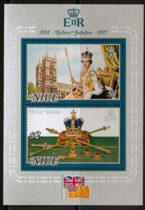 NIUE SGMS215 1977 SILVER JUBILEE MNH