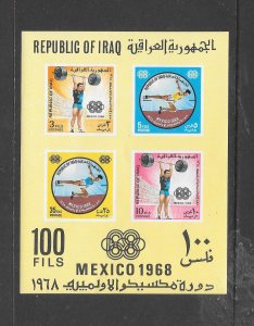 IRAQ - CLEARANCE SALE! #503a MEXICO OLYMPICS S/S MNH