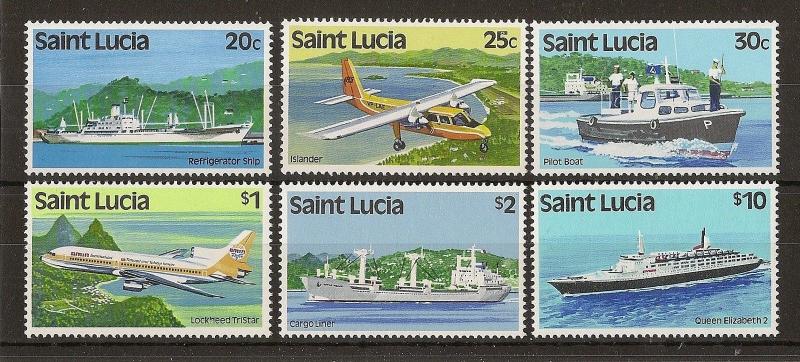 St Lucia 1989 Aircraft MNH (6v)