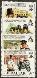Gibraltar 386-89 - Mint-NH - Police Officers (Cpl) (1980) (cv $2.25)