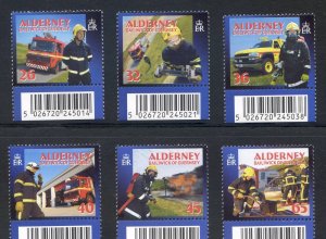 Alderney 2004 Community Services Set SGA242/A247 Unmounted Mint