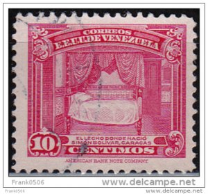 Venezuela 1940-41, Bolivar's Bed, 10c, sw#362, used