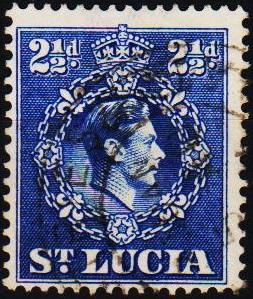 St.Lucia. 1938 2 1/2d S.G.132a Fine Used