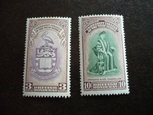 Stamps - British Honduras - Scott# 141-142 - Mint Hinged Set of 2 Stamps