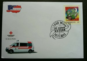 Austria 30th Anniversary 2012 Red Cross Ambulance (FDC)