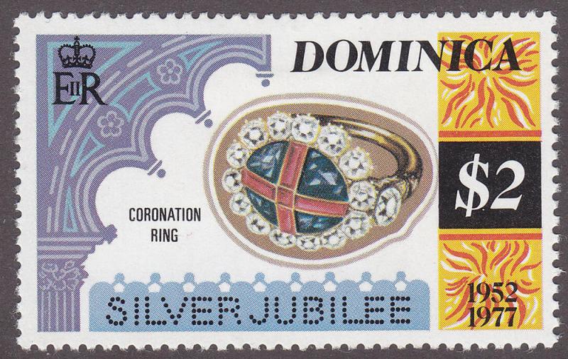 Dominica 524  The Coronation Ring 1977