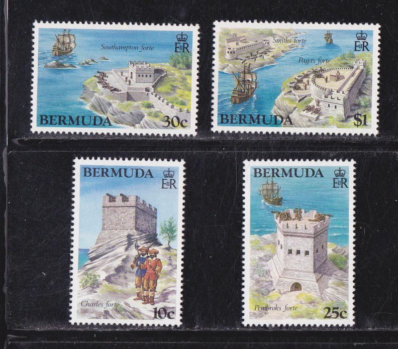 Bermuda # 429-432, Forts, Mint NH, 1/2 Cat.