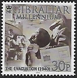 Gibraltar # 841m - Millenium - Evacuation - MNH.....{Pg3}