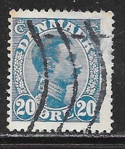 Denmark 103: 20o King Christian X, used, F