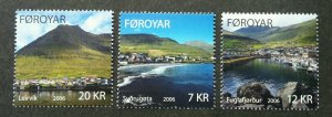 Faroe Islands Nature Landscape 2006 Natural View Mountain Village (stamp) MNH