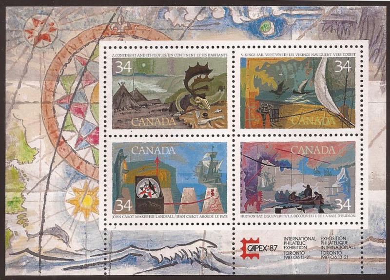 Canada - Scott# (016 - MNH Souvenir Sheet) 1107 (1986) VF...