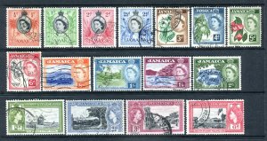 Jamaica 1956 QEII. Short definitive set to 2s, Royal Visit. Used. SG155-170.