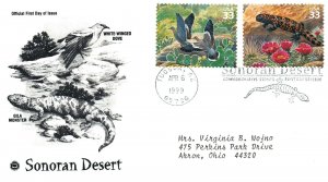 US FIRST DAY COVERS SONORAN DESERT SERIES COMPLETE SET OF 10 STAMPS PCS 1999 (5)