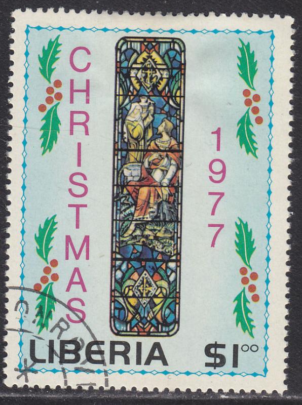 Liberia 793 Stained Glass Windows 1977