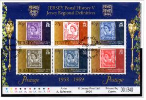 Jersey Sc 1441a 2010 Regional Definitives stamp sheet used