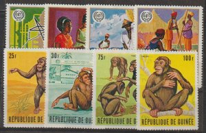 Guinea SC 531-534, 548-551 Mint Never Hinged