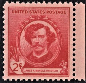 US 885 MNH VF 2 Cent James A McNeill Whistler