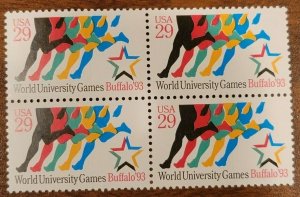 Scott # 2748 - World University Games Buffalo - Block Of 4 - MNH -1993