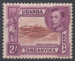 KUT Scott 81 - SG146, 1938 George VI 2/- Perf 13.1/4 MH* patchy gum