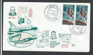 Spain  Space  Event Cover   Space Shuttle