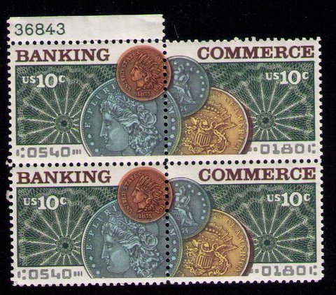 US Sc 1578a MNH Block of four Pl #36843 VF (1975):