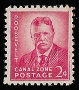 CANAL ZONE 138  2 cents T. Roosevelt, Stamp Mint OG NH EGRADED XF 92