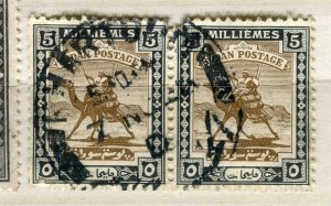BRITISH EAST AFRICA PROTECTORATE; Early 1900s Came Rider used 5m. pair